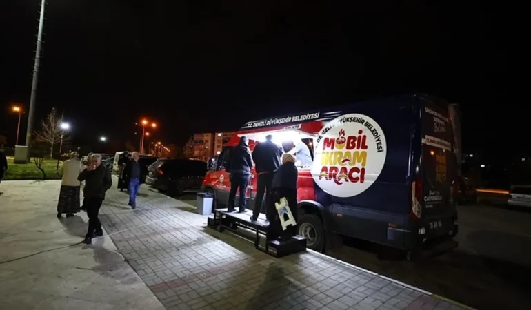 Denizli’de Mobil İkram Aracı 250 Bin Kişiye Ulaştı