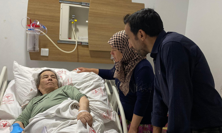 Yangın Mağduru Engelliye Moral Ziyareti