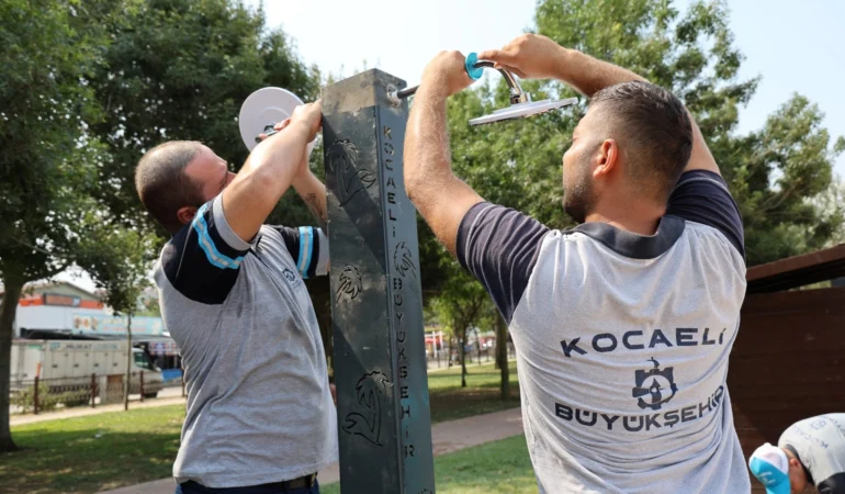 Kocaeli Plajlarında Su Tasarrufu İçin Yeni Sistem!