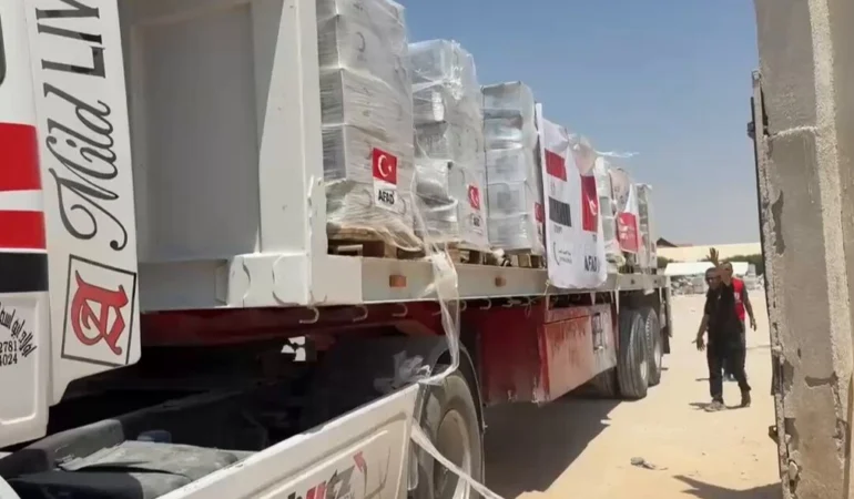 Türk Kızılay’dan Gazze’ye Umut Taşıyan Yardım