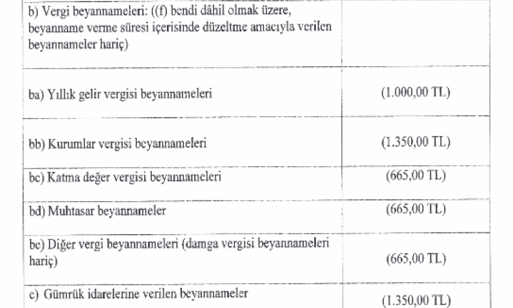 Damga Vergisi Tutarları Yeniden Belirlendi!