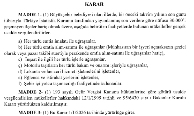 30 Bini Aşan İlçelerde Vergi Düzenlemesi Başladı!