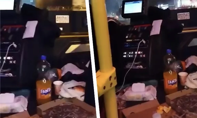 Minibüste Balık Ziyafeti, Yolcuları Şaşırttı!