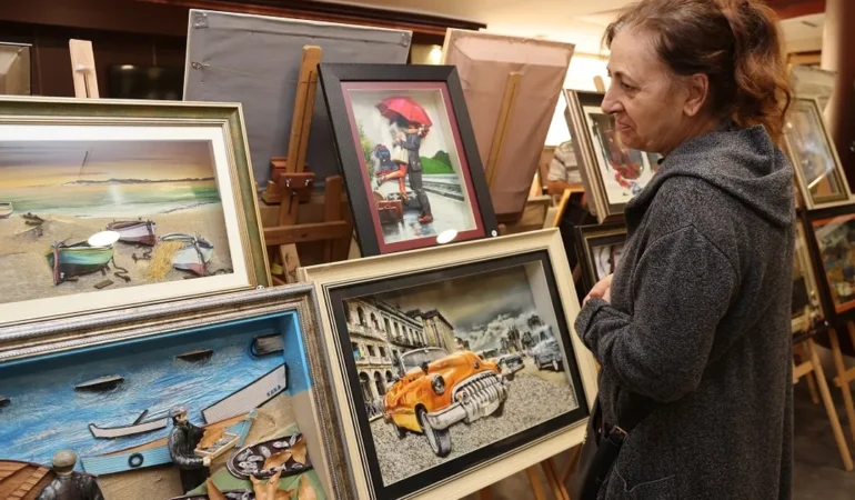 Sevim Gökkaya’nın Sanat Yolculuğu Sergisi Açıldı