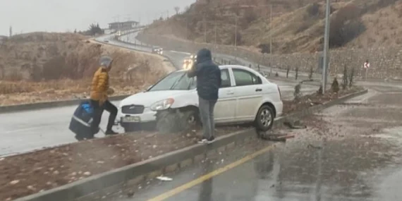 Adıyaman’da Yağışlar Kazaya Yol Açtı!